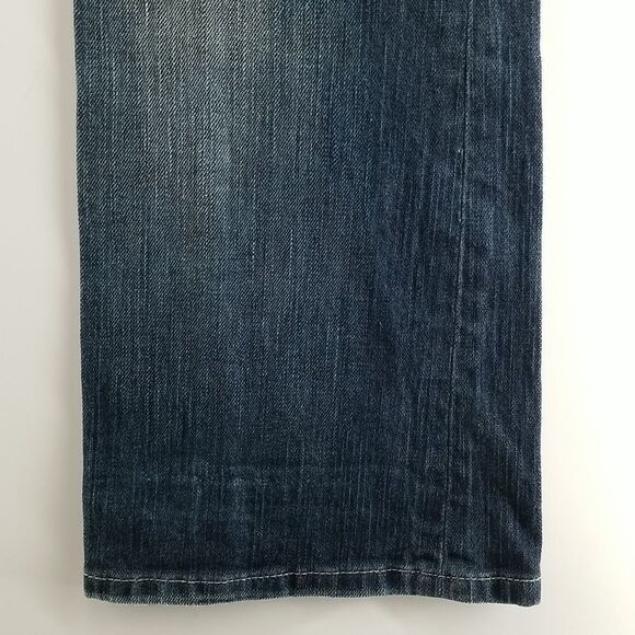 Guess Jeans Womens Size 29/32 Rear Button Pockets Boot Cut Blue Denim Low Rise - Picture 6 of 9